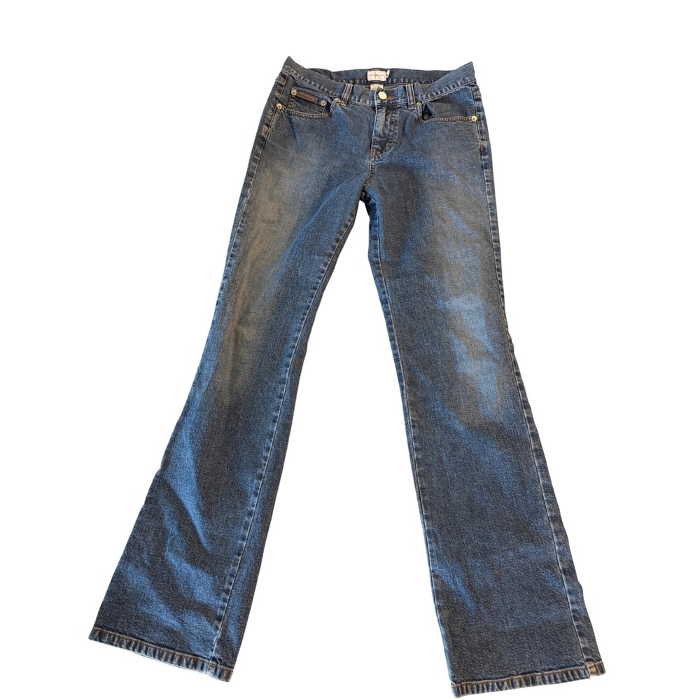 Vintage Y2K Calvin Klein Jeans Size 4 Low Rise Flare Made Hong Kong